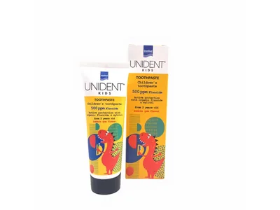 Unident Kids 2+, zubní pasta, 500ppm fluoridu, žvýkačková příchuť, 50ml