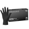Nitrilové rukavice NITRIL IDEAL3 100 ks, nepudrované, černé, 3.5 g - Velikost: XS