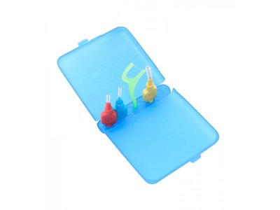 TePe ID travel case – umělohmotné pouzdro na 6 ks mezizubních kartáčků