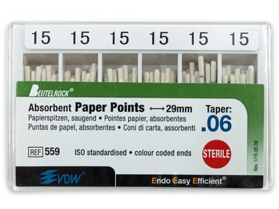 VDW - Papírové čepy .06, vel. 015