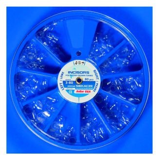 Korunky transparentné incisálne dolné