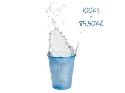 TOP CUPS výplachové kelímky, 180ml, 1500 ks, modré