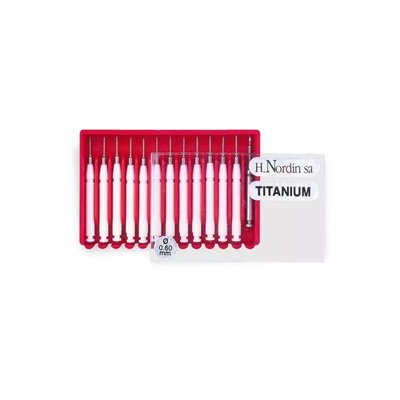 Ćwieki okołomiazgowe Nordin 12szt + wiertło / 0,60mm