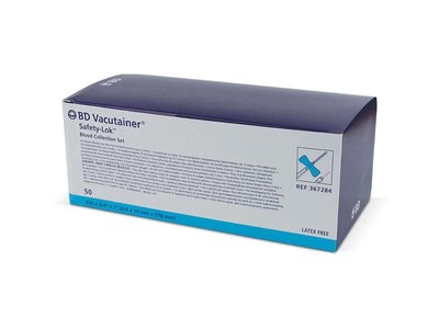 BD Vacutainer Safety-Lok odběrový set s křídly, 50 ks