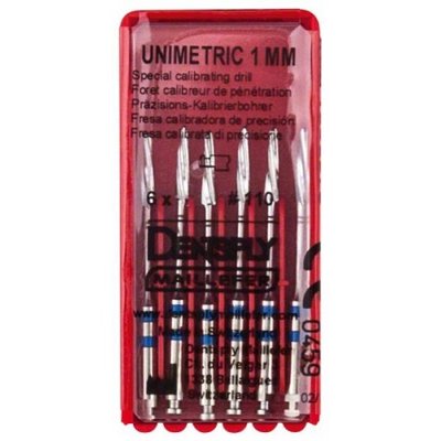 Unimetric kalibrátor 6ks (modrý) 110, Maillefer