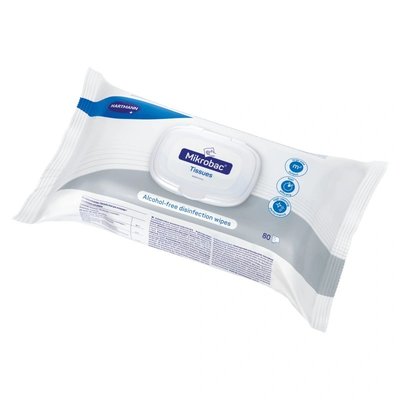 Mikrobac Tissues bez obsahu alkoholu, 80 ks