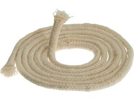 Spirituslampe aus Klarglas 100 ml - Packung Docht Ø 5 mm, geflochten, Meterware