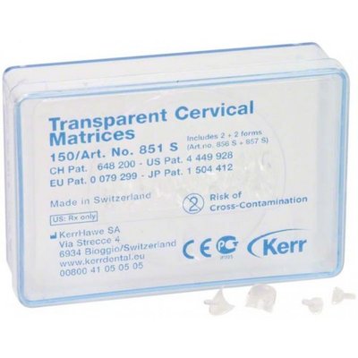 Hawe Neos krčkové matrice150 ks - transparentní