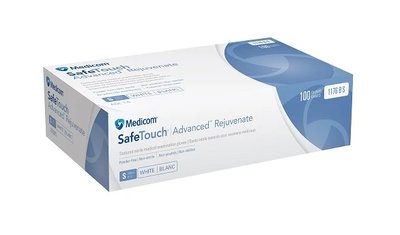 RĘKAWICZKI NITRYLOWE MEDICOM LANOLINA+WIT. E BIAŁE 100 SZT. SAFETOUCH ADVANCED REJUVENATE - WARIANTY