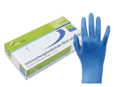 Rukavice Smart NITRIL 100ks, modré, vel. M