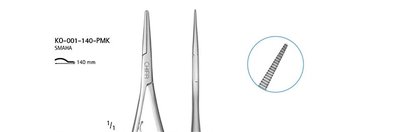 Chifa Kleszczyki ligaturowe (Mathieu) Smaha proste z zapadką 140mm