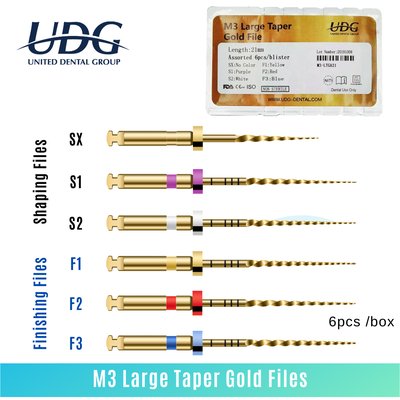 M3 Large Taper Gold Files UDG - SX