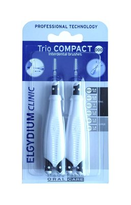 PF Elgydium szczoteczka Clinic trio compact wąskie 6x 0,6 mm czarne