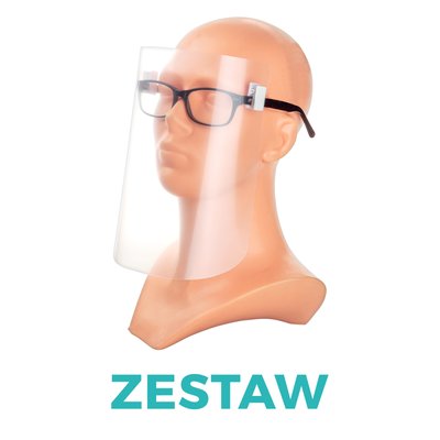 Zestaw Przyłbice doczepiane do okularów MAX 9 szt. + 3 GRATIS