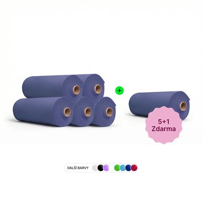 smartdent Roušky pro Pacienty v Roli 54x60cm Tmavě Modrá 80ks 5+1 Zdarma