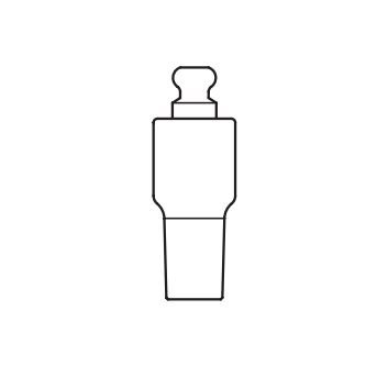 Abutment rovný 4,1/5 mm 1 ks