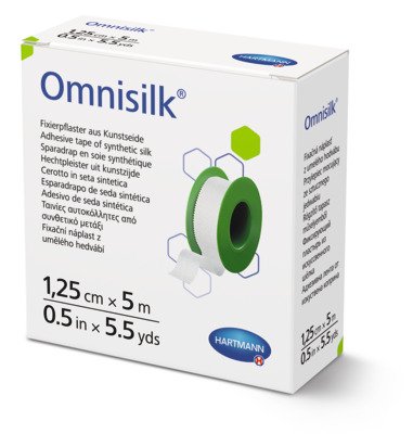 Omnisilk hypoalergenní náplast z bílého hedvábí 1,25 cm × 5 m cívka 1 ks