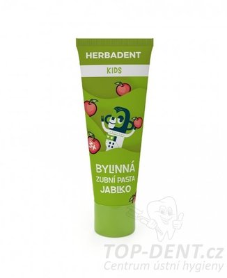 Herbadent KIDS bylinná zubní pasta JABLKO s fluoridy (bez krabičky), 75 g