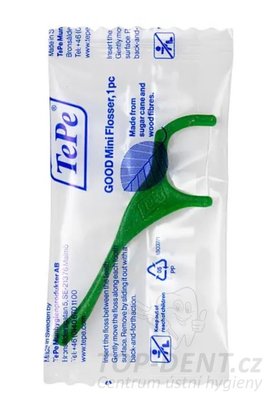 TePe Mini Flosser GOOD mečíky s nití, 1ks