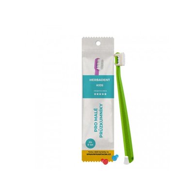 HERBADENT KIDS Zubní Kartáček Ultra Jemná Vlákna Sáček Zelená 1ks