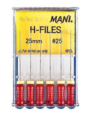 Mani H-Files ručné endodotické nástroje