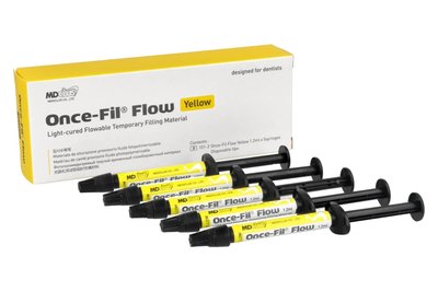 Once-Fil Flow 1,2 ml x 5 szt. MEDICLUS - żółty