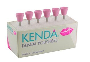 Gumki do wypełnień różowe Kenda CGI 910F kielich duży 6szt (polerowanie ostateczne kompozytów, kompomerów, glasjonomerów)