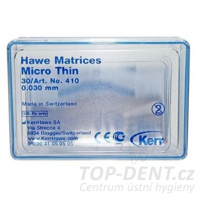 Kerr Micro Thin matrice 0,03mm (č. 410), 30ks