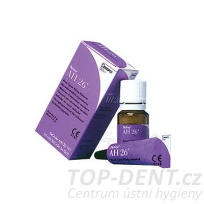 Dentsply AH 26 SET kořenový výplňový materiál se stříbrem, prášek 8g + pasta 10g