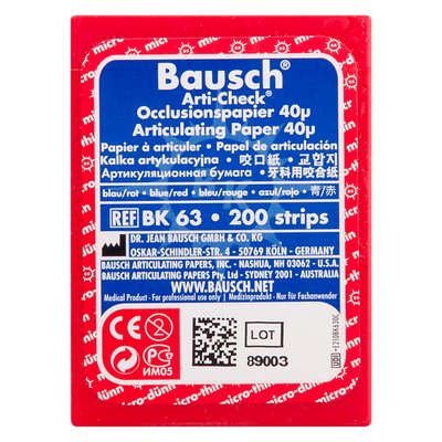 Kalka w paskach 40µ niebiesko-czerwona 200 szt. BK 63 Bausch