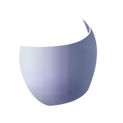 Matrice sekční systém transparentní modré výška 5,0mm, střední zakřivení, 100ks svorky