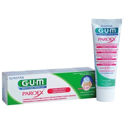 SUNSTAR GUM PAROEX Zubní Pasta 0,12 % CHX 75ml 1 ks