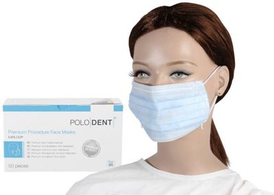 POLODENT Prémiové ochranné masky modré