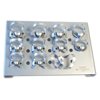 HS-Kofferdamové spony sortiment 11 ks