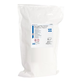 HS-EuroSept Xtra Surface Dezinfekční ubrousky s alkoholem s vůní lemon, doplňkové balení, velikost S (20 x 22 cm) 200 ks