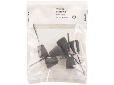 Leštící nástroje, šedá hruška, 6ks