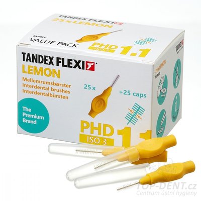 Tandex Flexi mezizubní kartáček 1,1 mm ISO 3 (žlutý), 25ks