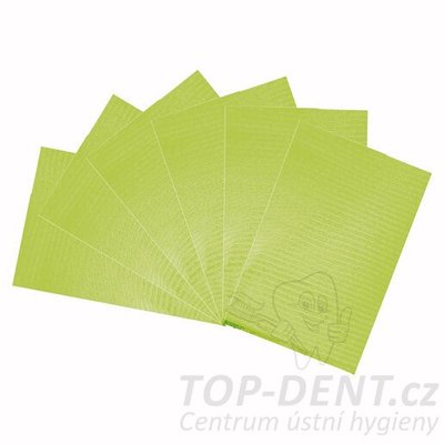 PURE dentální podbradníky / bryndáky (světle zelené), 500ks