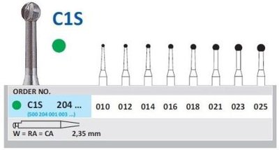 HORICO tvrdokovový vrtáček - gulička ISO18