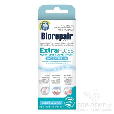 BioRepair Extra Floss antibaktiriální zubní niť , 50ks