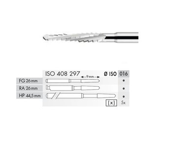 Kostní fréza Lindemann HP (5ks)