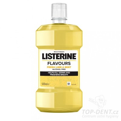 Listerine Flavours Fresh Lime & Mint ústní voda, 500ml