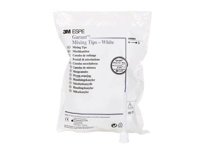 Garant míchací kanyly bílé. 50 ks (pro všechny polyéthery, MIMO VERZE SUPER QUICK !!!)