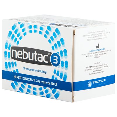 Sól fizjologiczna NaCl 3% 4 ml x 30 szt. Tactica