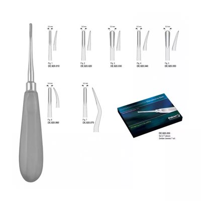 Zestaw dźwigni luksatorów 7szt Typ: DE.920.000