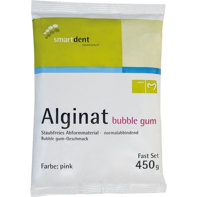smartdent Alginat Bubble Gum Normálně Tuhnoucí 450g 1ks
