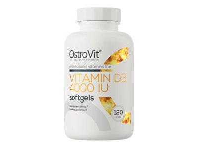 OstroVit - Vitamín D3 4000 IU, 120 kapslí