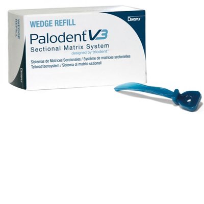 Palodent V3 Wedges malé tm. modré 100ks