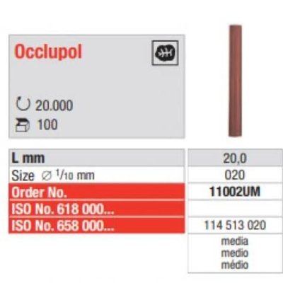 Occlupol 100 ks 11002 červený malý