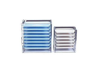 Kovový stojan na traye, standard B, na 8ks